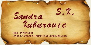 Sandra Kuburović vizit kartica